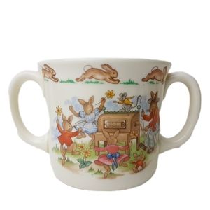 🍒 Vintage ROYAL DOULTON BunnyKins Bunny Playtime Kids Tea Mug Coffee Cup